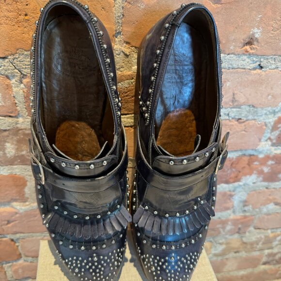 Church’s Shanghai 8 Studded Monk Strap Polished Fumé - Picture 4 of 6